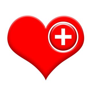 Heart medical cross small 1